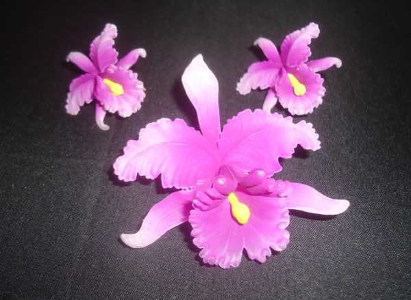 orchid brooch